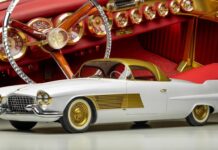 Lelang Konsep Emas Cadillac Elegante 1955: Mobil Pameran GM Langka
